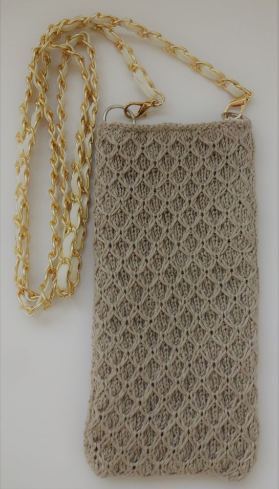 ユザワヤ ピュアリネンで編むスマホショルダーの作り方 Shara Knit School Online