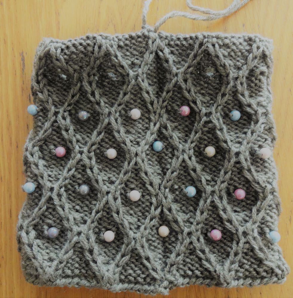 ダイソー メランジテイストで編む巾着バッグの作り方
