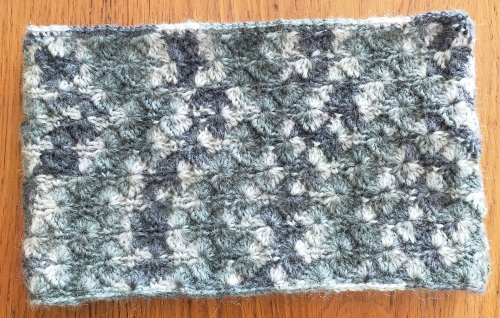 [動画][かぎ針6/0号]ハマナカ＊モヘア★模様編みスヌード＊マフラーの作り方