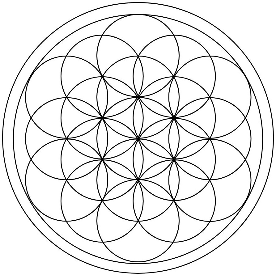 [編み図]神聖幾何学を編む＊かぎ針編みのフラワー オブ ライフ