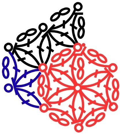 [編み図]神聖幾何学を編む＊かぎ針編みのフラワー オブ ライフ