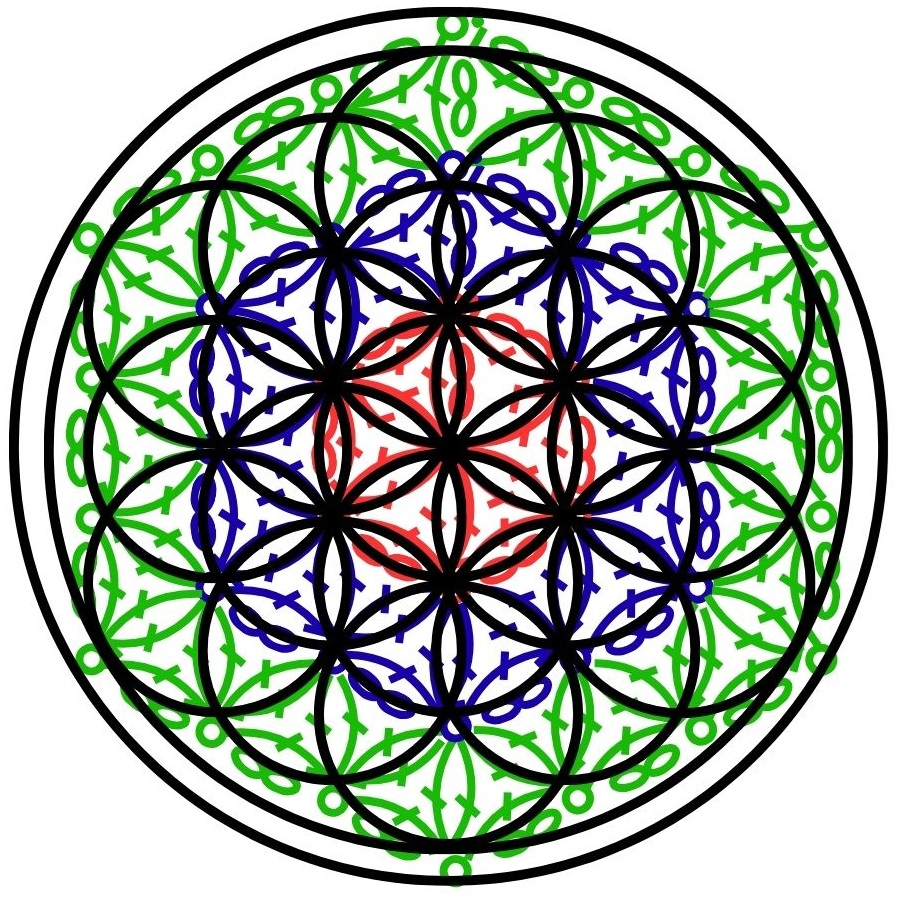 [編み図]神聖幾何学を編む＊かぎ針編みのフラワー オブ ライフ