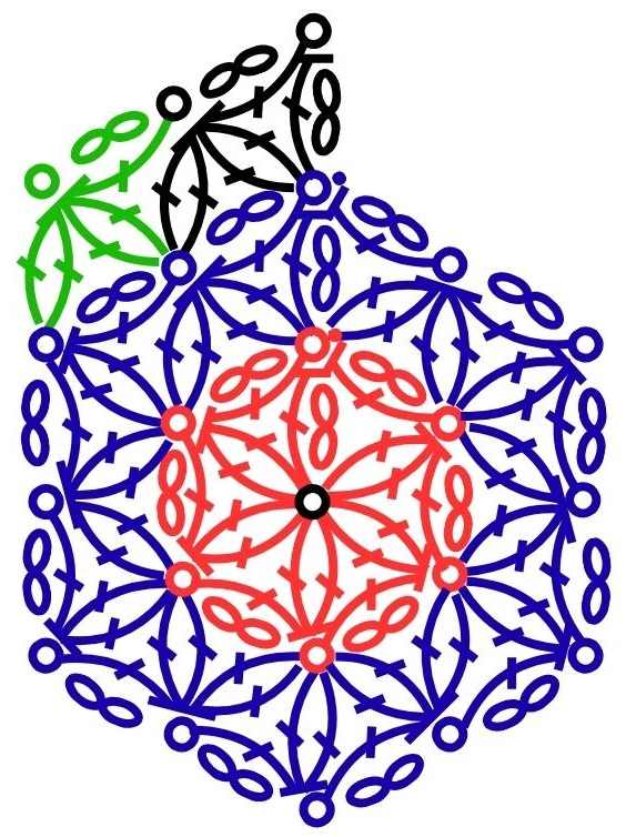 [編み図]神聖幾何学を編む＊かぎ針編みのフラワー オブ ライフ