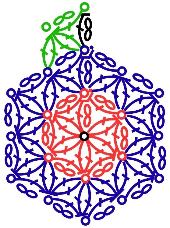 [編み図]神聖幾何学を編む＊かぎ針編みのフラワー オブ ライフ