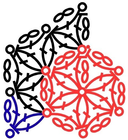 [編み図]神聖幾何学を編む＊かぎ針編みのフラワー オブ ライフ
